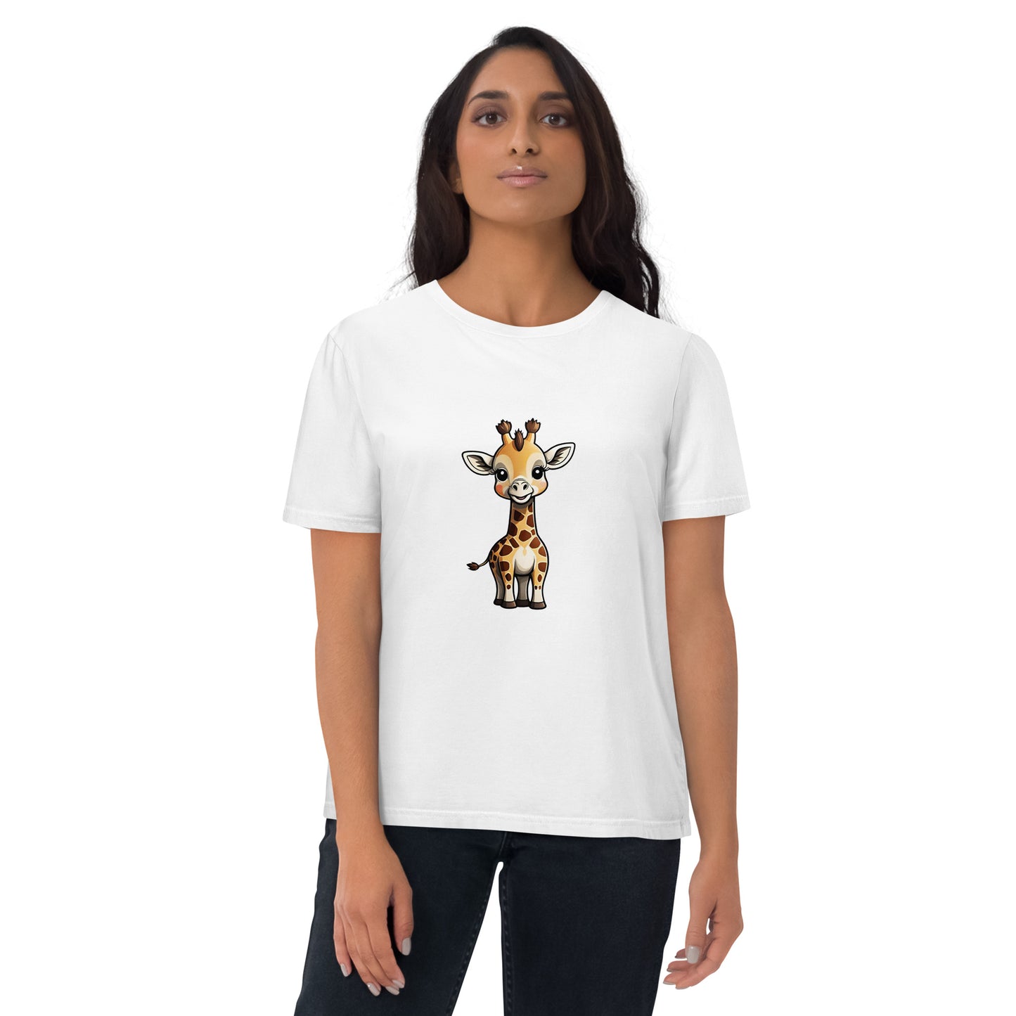 Premium T-shirt in organic cotton - Giraffe 01