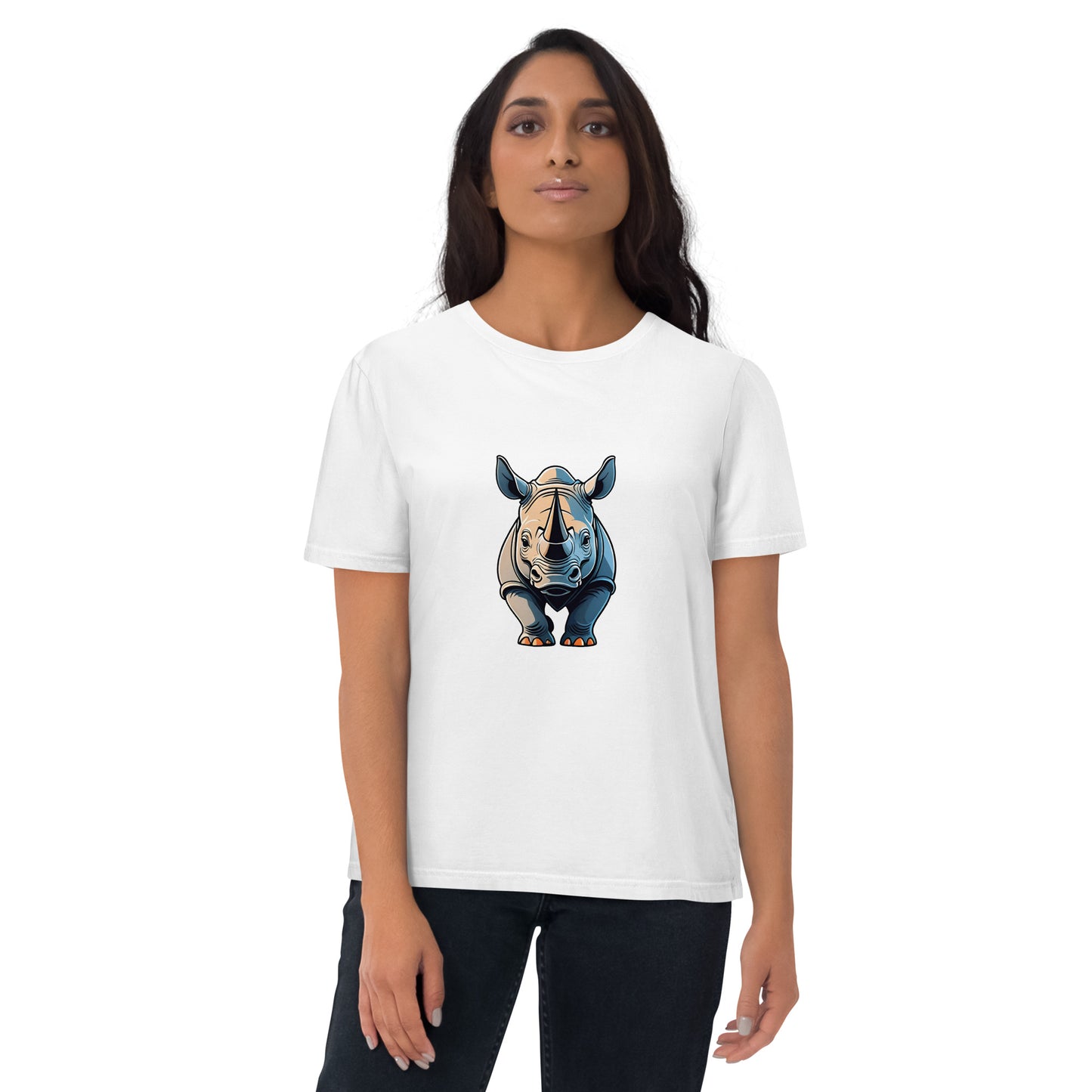 Premium T-shirt in organic cotton - Rhino 01