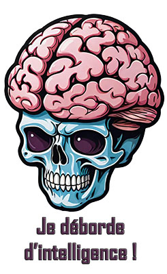trop intelligent skull 05 zombie newi arts