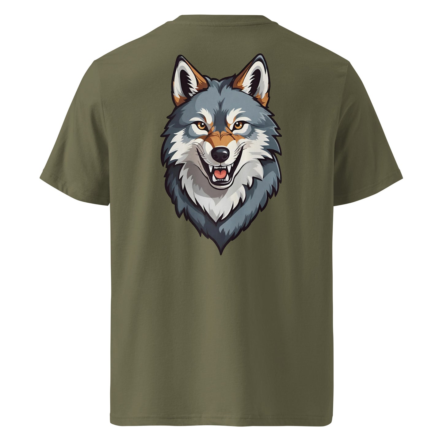 Premium T-shirt in organic cotton - Wolf 02