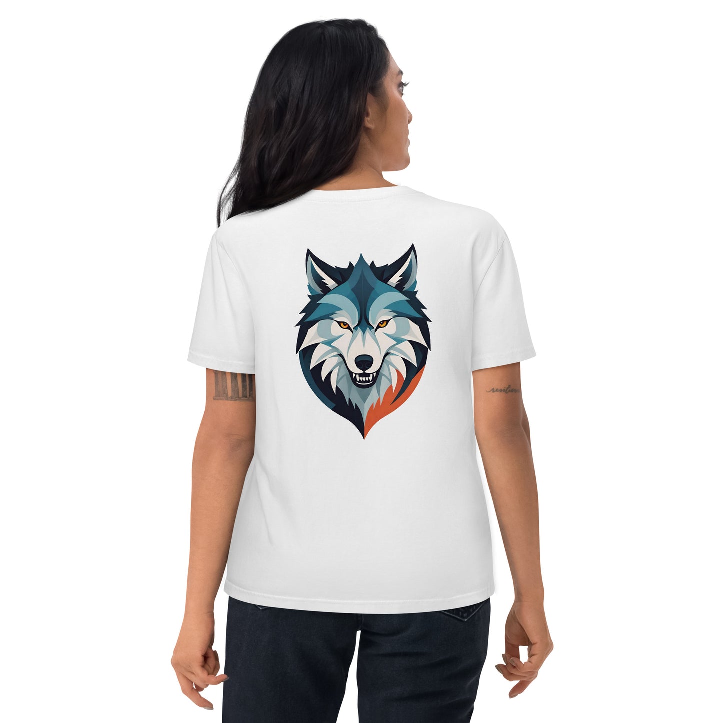 Premium T-shirt in organic cotton - Wolf 01
