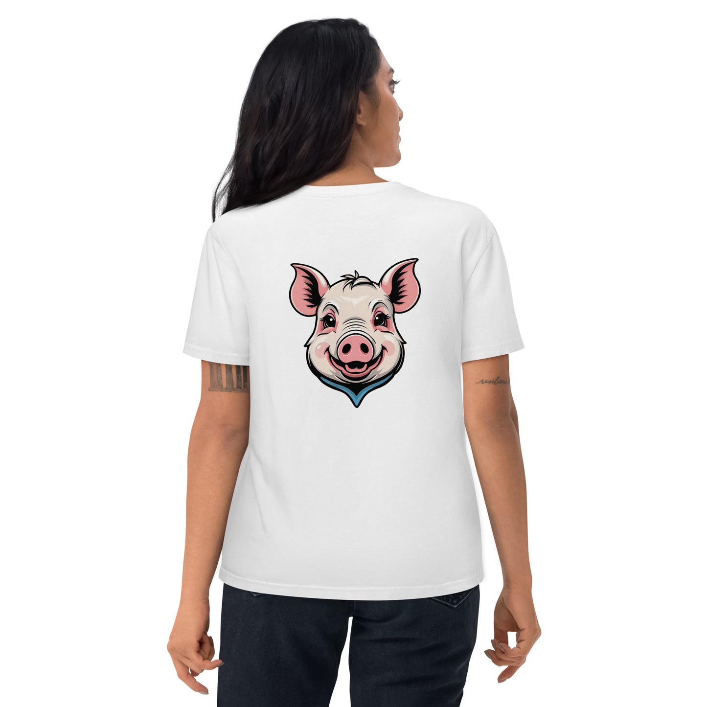 Premium T-shirt in organic cotton - Pig 01