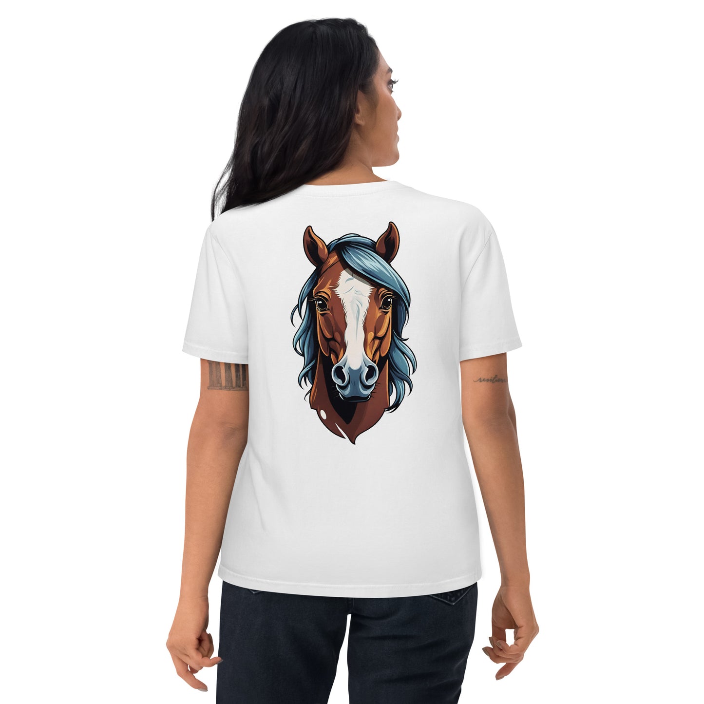 Premium T-shirt in organic cotton - Horse 02