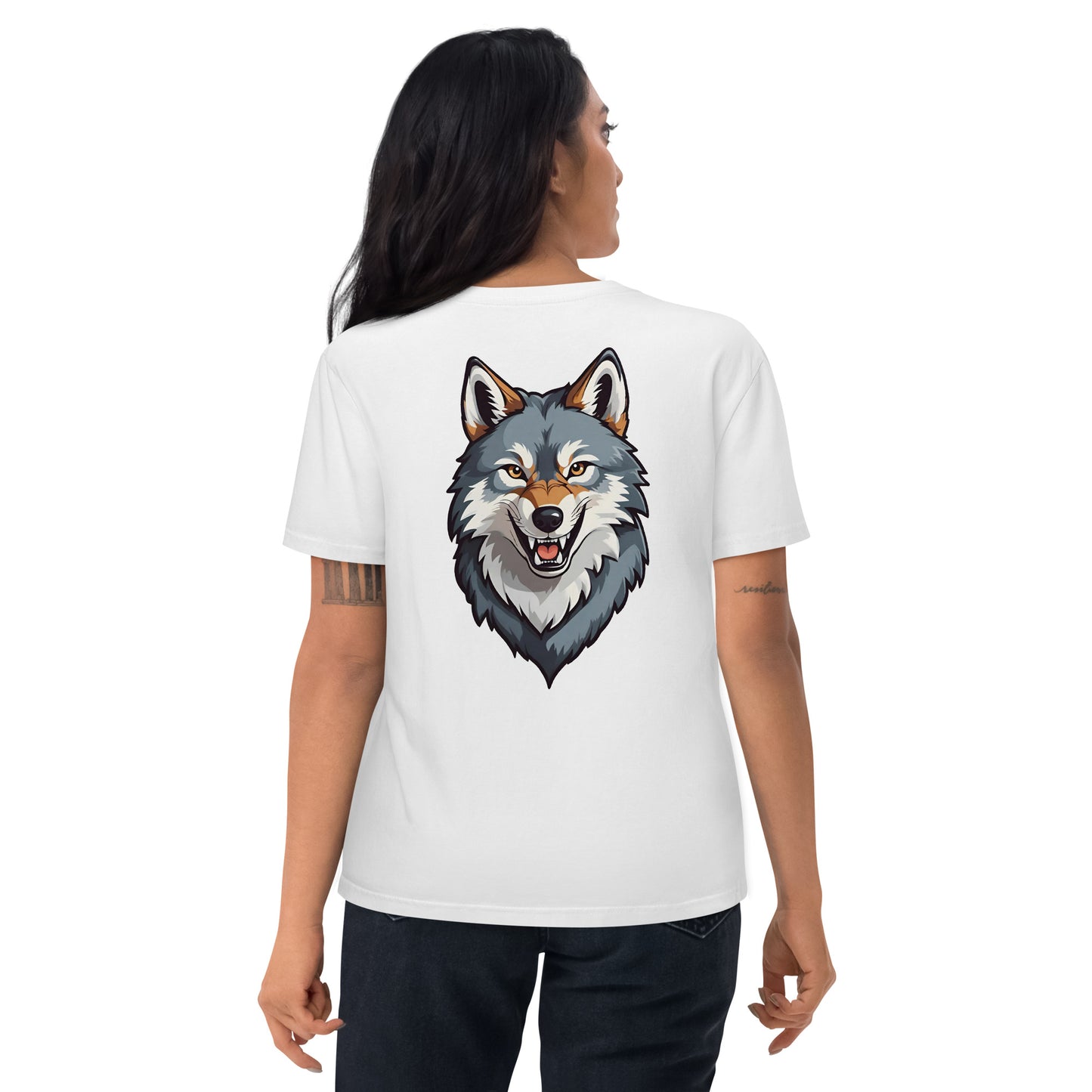 Premium T-shirt in organic cotton - Wolf 02