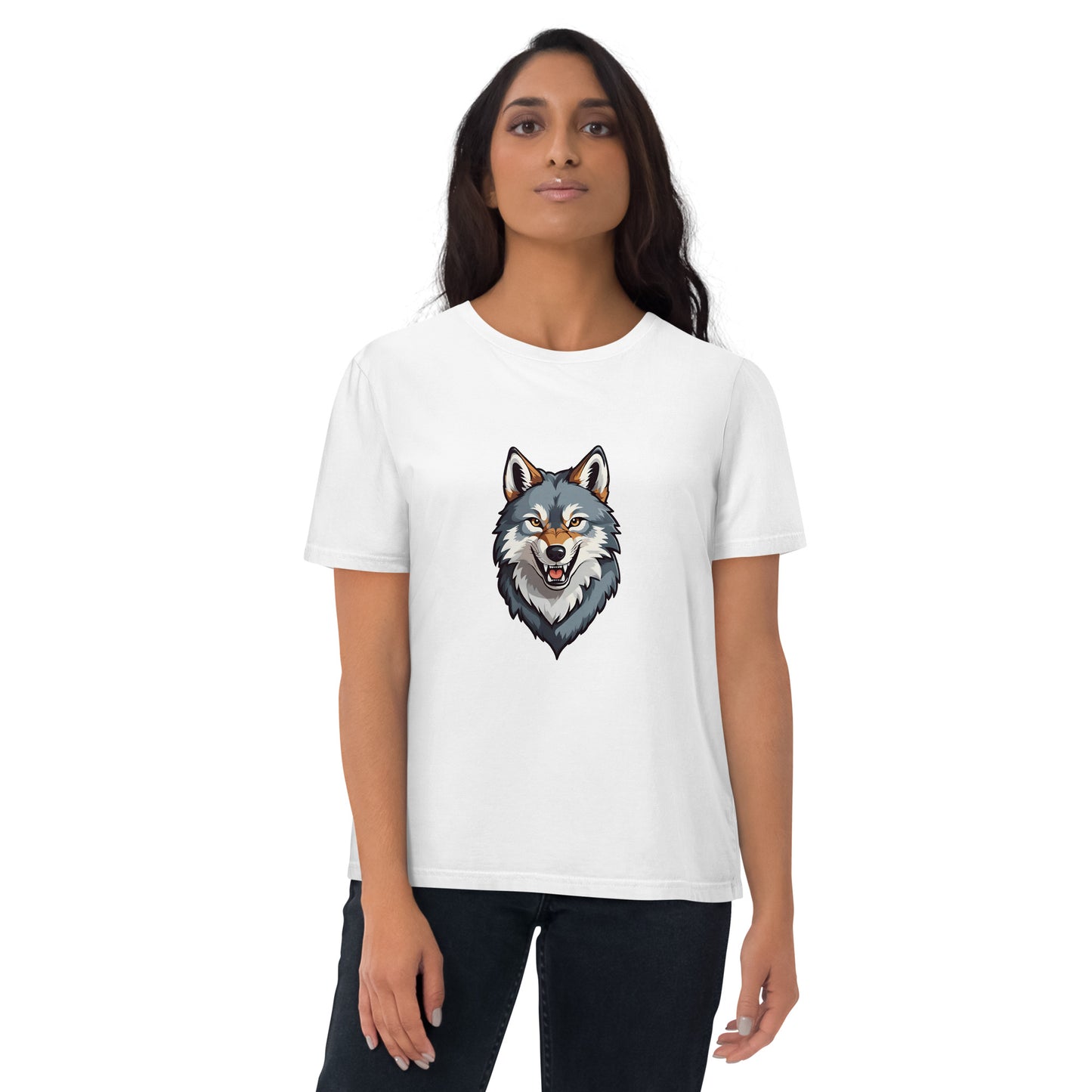 Premium T-shirt in organic cotton - Wolf 02